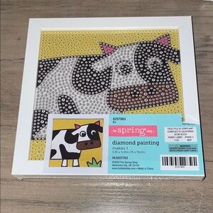 🆕💜 Cow Diamond Painting Art Kit – DIY Sparkle Craft | New With Tags